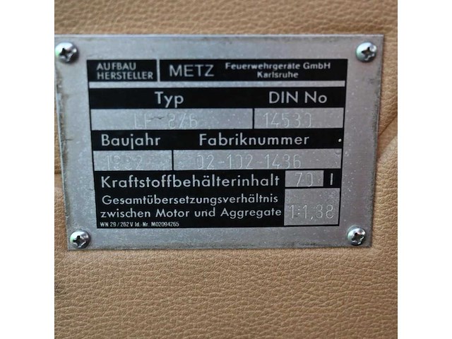 Mercedes benz - 814 - brandweerwagen - afbeelding 10 van  22