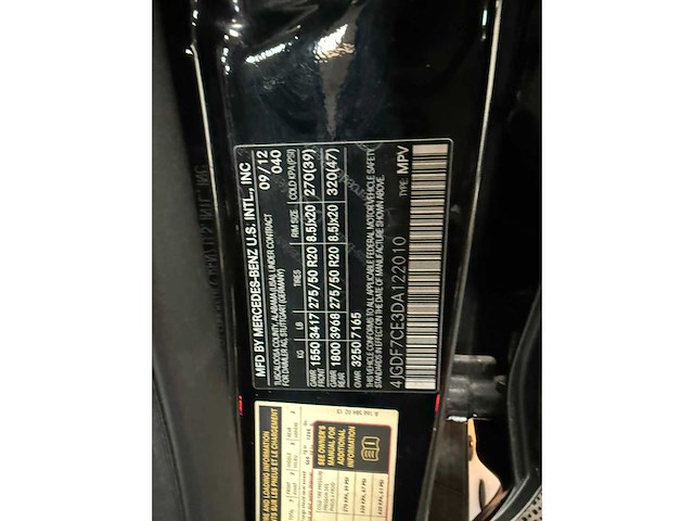 Mercedes-benz - gl 450 - 7 zitter - personenauto - 2013 - afbeelding 5 van  8