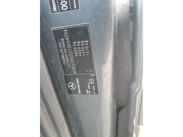 Mercedes-benz - vito 113 cdi 320 - bedrijfswagen - 2012 - afbeelding 3 van  19