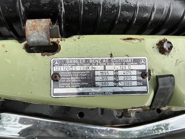 Mercedes-benz 1979 200-280 (w123) - 200 d - afbeelding 15 van  27