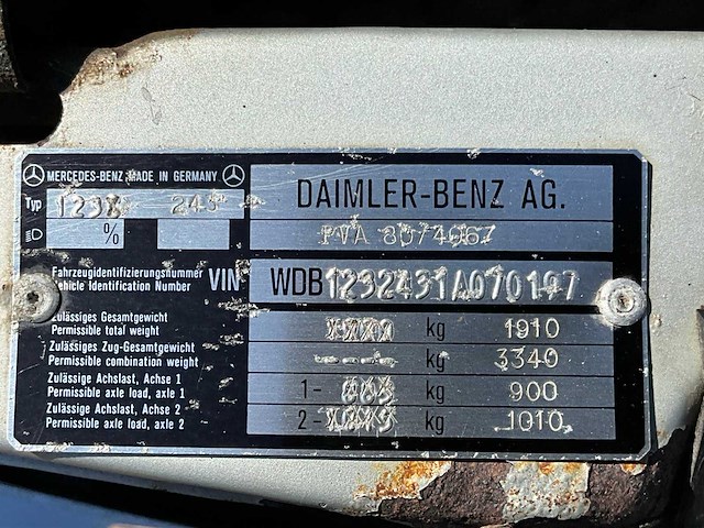 Mercedes-benz 230ce personenauto - afbeelding 6 van  6