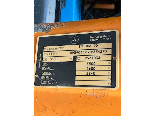 Mercedes-benz 308d sprinter ( kipper ) bedrijfswagen - afbeelding 13 van  20