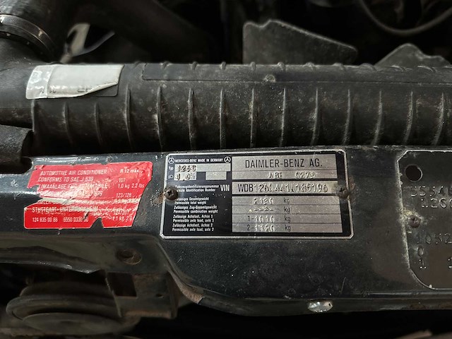 Mercedes-benz 500 sec 5.0 v8 245pk 1985 w126 - afbeelding 22 van  32