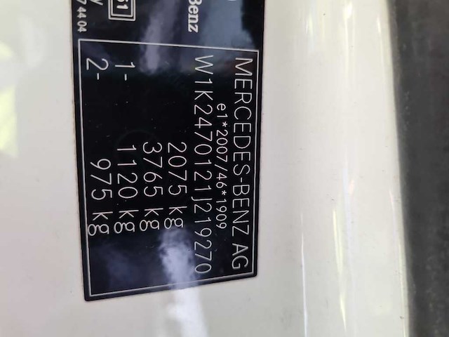 Mercedes-benz b-klasse 200d | n-784-fk - afbeelding 8 van  20