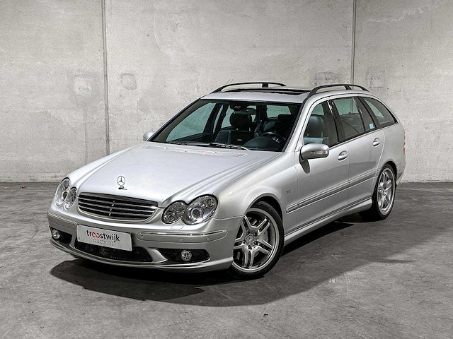 Mercedes-benz c55 combi amg 5.4 v8 367pk 2005 c-klasse, jsz-04-g youngtimer - afbeelding 4 van  6