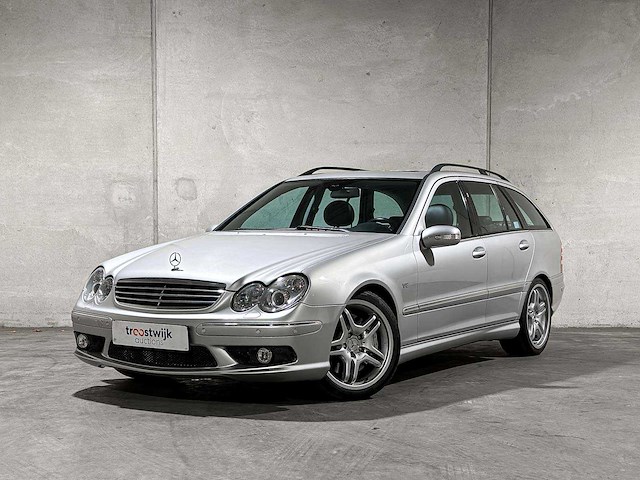 Mercedes-benz c55 combi amg 5.4 v8 367pk 2005 c-klasse, jsz-04-g youngtimer - afbeelding 1 van  48