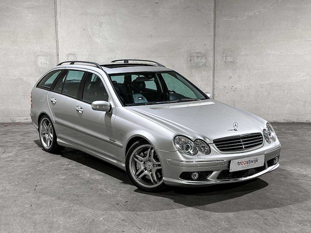Mercedes-benz c55 combi amg 5.4 v8 367pk 2005 c-klasse, jsz-04-g youngtimer - afbeelding 3 van  48