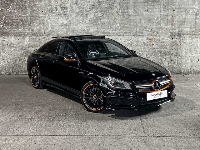 Mercedes-benz cla45 4matic orangeart edition cla-klasse 360pk 2015, nl-kenteken - afbeelding 1 van  43