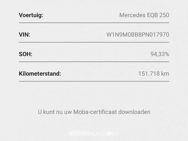 Mercedes-benz eqb 25067 luxury line 67 kwh 190pk 2022 (origineel-nl) eqb-klasse, r-634-kh - afbeelding 11 van  30