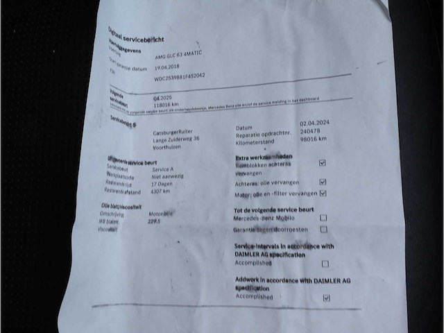 Mercedes-benz glc-klasse amg 63 4matic+ 2018 automaat, xj-229-k - afbeelding 24 van  36