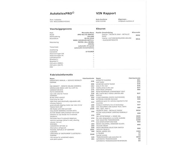 Mercedes-benz glc-klasse amg 63 4matic+ 2018 automaat, xj-229-k - afbeelding 32 van  39