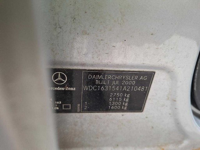 Mercedes-benz m-klasse 320 , 18-gr-hv - afbeelding 5 van  13