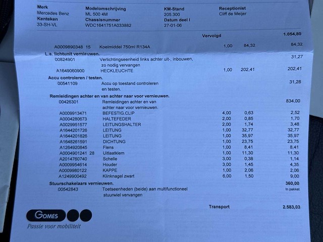 Mercedes-benz m-klasse 500 2006 | 33-sh-vl - afbeelding 22 van  32