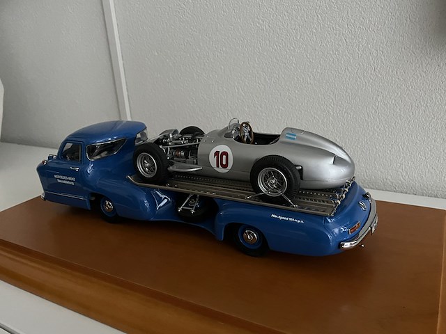 Mercedes-benz racetransport cmc 1:18, cmc, renntransporter 1:18 - afbeelding 12 van  18