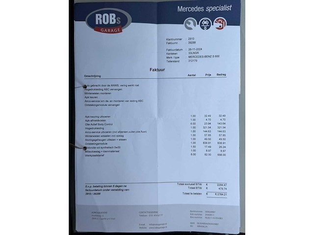 Mercedes-benz s-klasse s600 6.0 v12 bi turbo 500pk lang 33-ln-gr - afbeelding 28 van  53