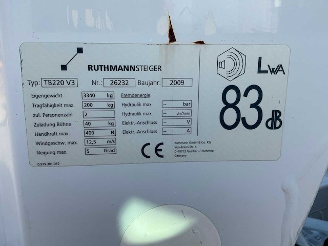 Mercedes-benz sprinter 311 2.2 cdi 366 bedrijfswagen hoogwerker opbouw - afbeelding 13 van  21