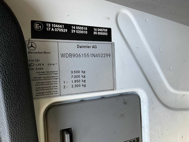 Mercedes-benz sprinter 516cdi bestelbus/ schadeauto - afbeelding 16 van  23