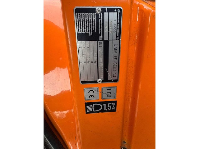 Merceds benz - 1998 - unimog ux100 - vrachtwagen - afbeelding 15 van  30