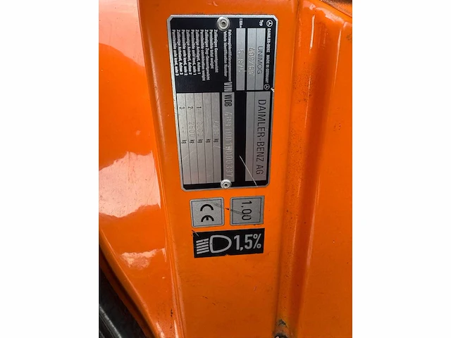 Merceds benz - 1998 - unimog ux100 - vrachtwagen - afbeelding 7 van  30