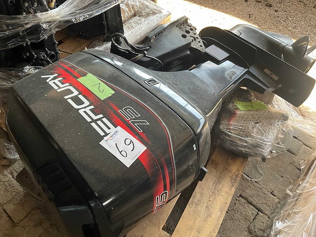 Mercury - langstaart - 75 pk - 2-takt - buitenboordmotor - afbeelding 4 van  4