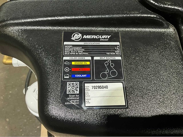 Mercury 115 hp inboard diesel inboard mr504. 2.0l marine engine - afbeelding 3 van  12