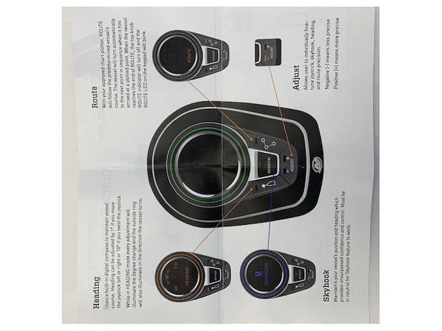 Mercury marine pilot steering - docking system controller joystick - 8m0108314 - afbeelding 2 van  3