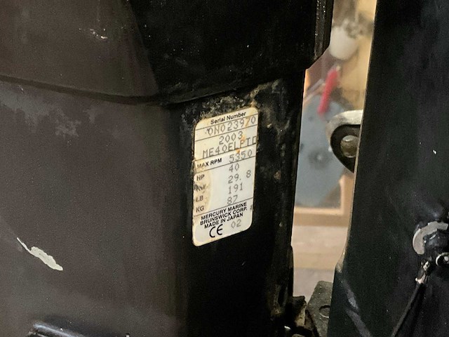 Mercury me40elpt buitenboordmotor - afbeelding 8 van  10