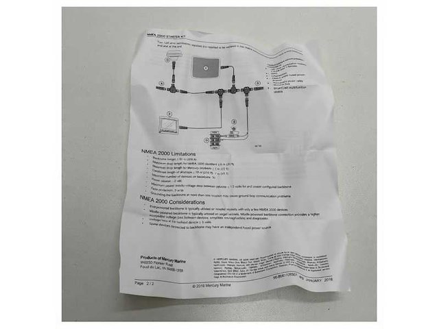 Mercury mercruiser nmea2000 backbone starter kit - 8m0110642 - afbeelding 5 van  5