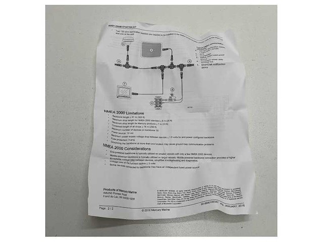 Mercury mercruiser nmea2000 backbone starter kit - 8m0110642 - afbeelding 6 van  6