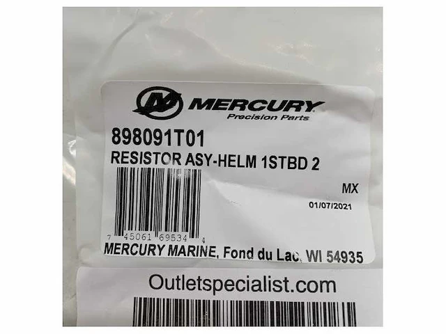 Mercury mercruiser resistor assembly cable - 898091t01 - afbeelding 3 van  5