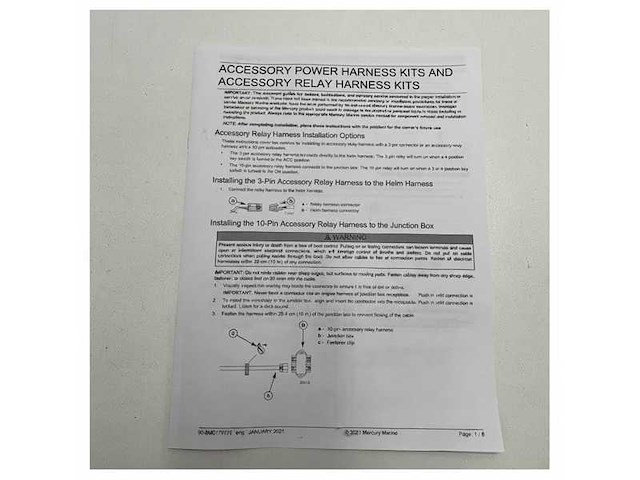 Mercury power harness relay kit - 84-899785k15 - afbeelding 5 van  5