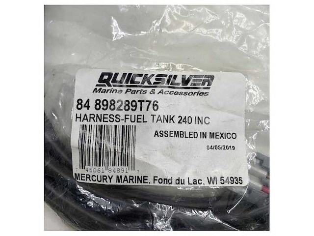Mercury smartcraft fuel tank harness cable kit - 898289t76 - afbeelding 2 van  4