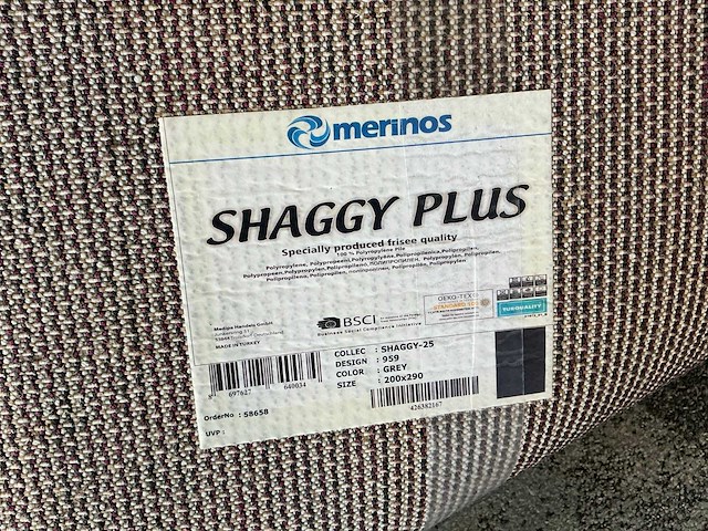 Merinos shaggy plus 290x200cm vloerkleed - afbeelding 4 van  4