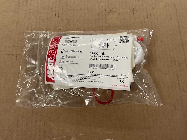 Merit medical 1000 ml replaceable pressure infusor bag (36x) - afbeelding 1 van  3
