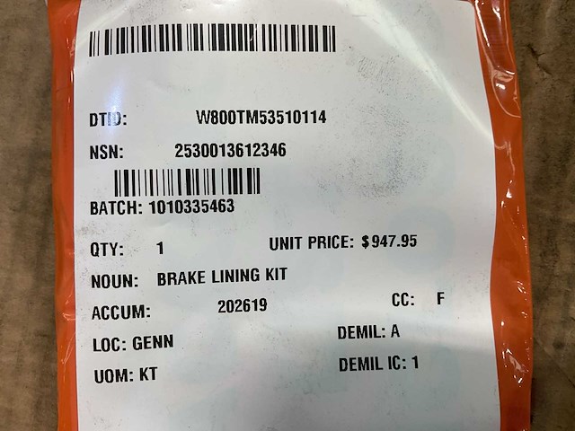 Meritor brake lining kit - afbeelding 3 van  3