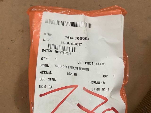 Meritor steering tie rod end (3x) - afbeelding 3 van  4