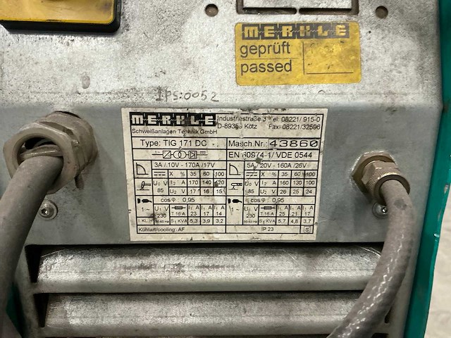 Merkle - tig 171 dc - tig-lasapparaat - afbeelding 9 van  10