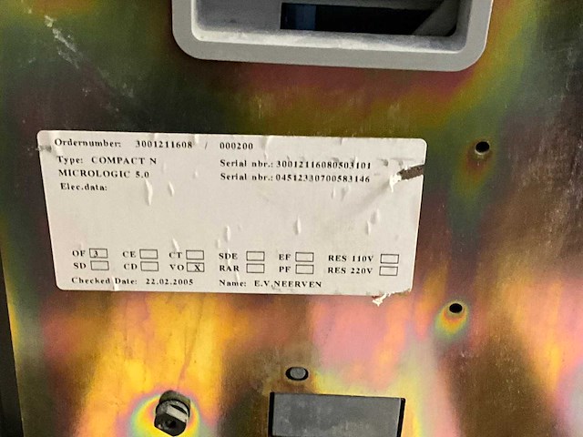 Merlin gerin compact ns 1600 h circuit breker - afbeelding 6 van  6