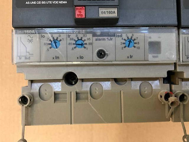 Merlin gerin compact ns 160h / 160 a mccb circuit breaker (4x) - afbeelding 4 van  4