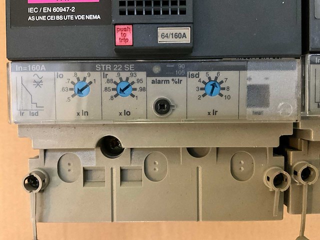 Merlin gerin compact ns 160h / 160 a mccb circuit breaker (4x) - afbeelding 3 van  4