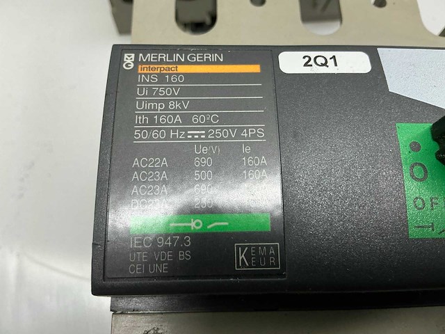 Merlin gerin ins160 schakelaar (5x) - afbeelding 7 van  9