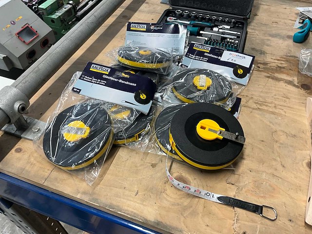 Merox fiberglas 20 m rolbandmeter (7x) - afbeelding 2 van  3