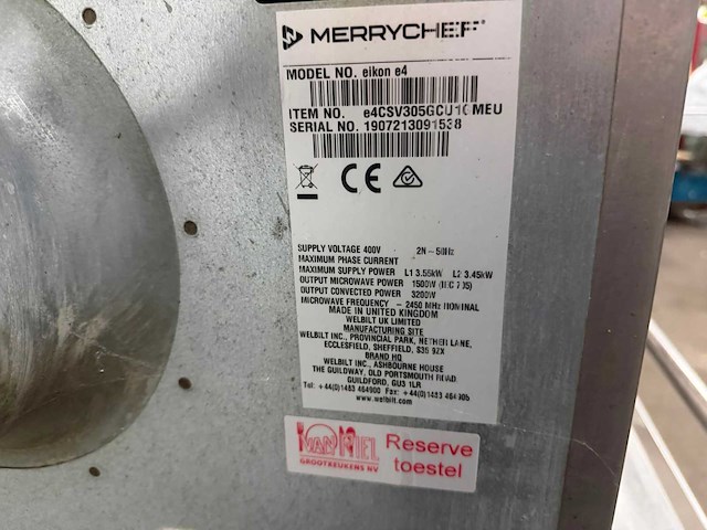 Merrychef eikon e4 turbo oven - afbeelding 4 van  4