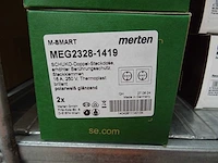 Merten - m-smart - meg2328-1419 - wandcontactdoos 2-voudig (10x) - afbeelding 2 van  2