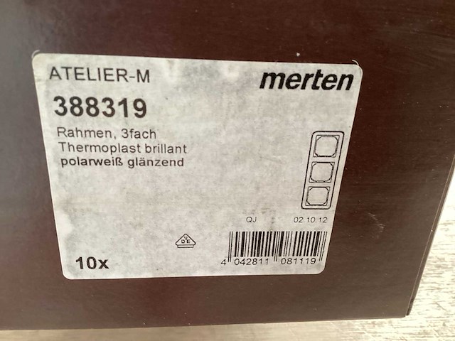 Merten afdekraam drievoudig wit (130x) - afbeelding 4 van  4