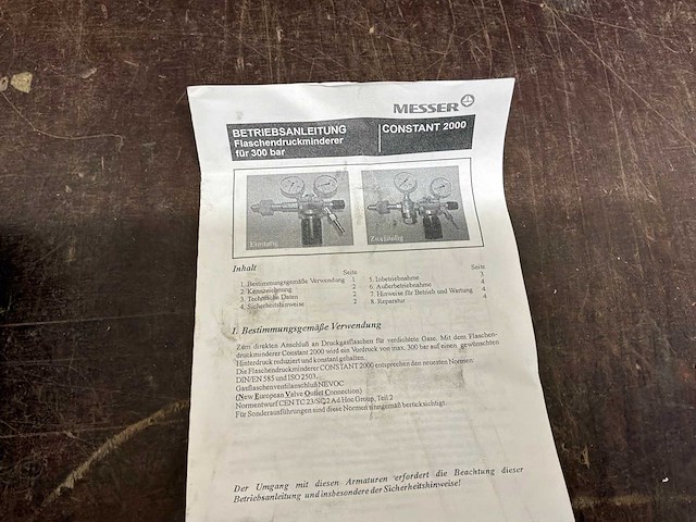 Messer griesheim constant 2000 drukregelaar - afbeelding 3 van  5