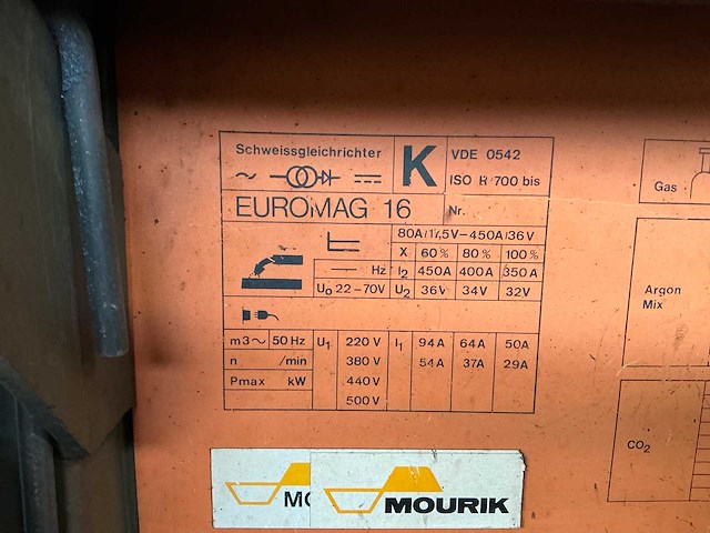 Messer griesheim euromast 16 mig lasapparaat - afbeelding 11 van  11