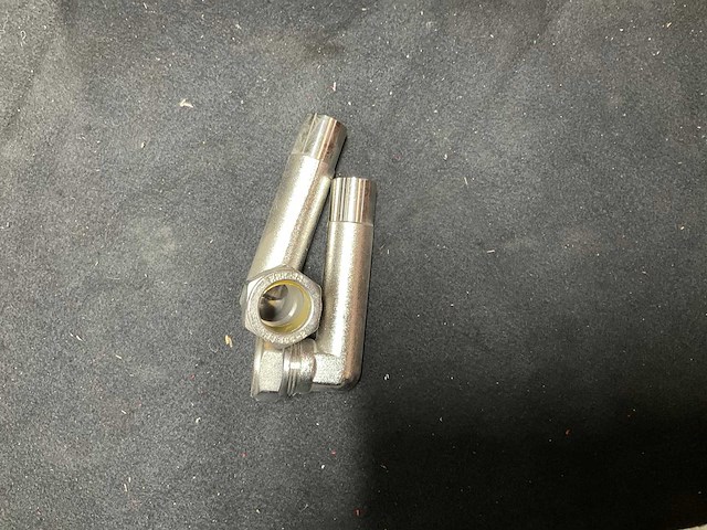 Messing aansluit knie (40x) - afbeelding 2 van  2