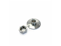 Messing chroom dek tru-romp ø16mm met moer ferretti 152387 - afbeelding 1 van  3