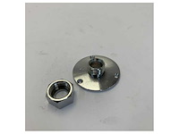 Messing chroom dek tru-romp ø16mm met moer ferretti 152387 - afbeelding 3 van  3